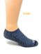 Warrior Alpaca Socks No-Slip No-Show Cushioned Sox WTY0 
Blue Inside showing lining