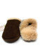Men's Luxurious Alpaca Fur and Suede Slippers Inside
