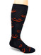 Jack O' Lantern Alpaca Crew Socks Side.