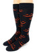 Jack O' Lantern Alpaca Crew Socks Main Image.