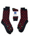 Sole Mates Valentines Day Alpaca Couples Socks 2-Pack, flat.