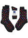 Cupid's Candy Hearts Alpaca Socks for Couples  2-Pack, Flat.