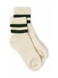 Alpaca athletic socks with varsity stripes.