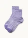 All-Purpose All-Season Alpaca Quarter-Crew Socks in lilac