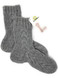 Warrior Alpaca Socks 100% Pure Alpaca Wool, Hand Knit Cable Socks, Flat.