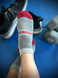 All-Terrain Sport Alpaca Ankle Socks, On Feet with Tennis Shoes and Weights.