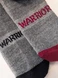All-Terrain Sport Alpaca Ankle Socks in red and black close up detail