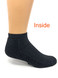 No-Show Alpaca Ankle Sport Socks - inside showing cushion.
