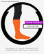 Warrior Alpaca Socks Long John Colorblock Alpaca Boot Socks  - Unisex, Illustration WCB3.