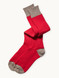 Long John Colorblock Alpaca Boot Socks in red