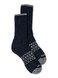 All Purpose Cushioned Alpaca Mid-Crew Socks - Comfort Collection in Black - Flat.