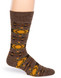 Desert Geo Patterned Alpaca Crew Socks  - side.