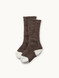 Infant & Toddler Colorblock Everyday Ribbed Alpaca Socks Dye-Free in cocoa