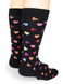 Sweetheart Candy Dress Alpaca Crew Socks Back View.
