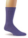 Cloud Nine Lounge Alpaca Crew Socks in Lavender Purple, Side View