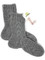 Warrior Alpaca Socks 100% Pure Alpaca Wool, Hand Knit Cable Socks, Flat.