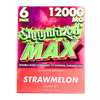Strawmelon flavor Shrumfuzed MAX mushroom gummies, Chaga and Cordyceps blend, 6ct