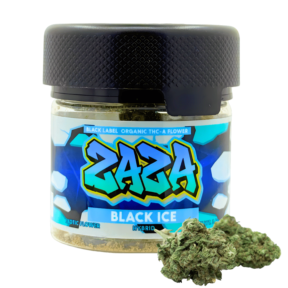 ZAZA Black Label THCa Flower | Organic Exotic Indoor | 3.5g Jar