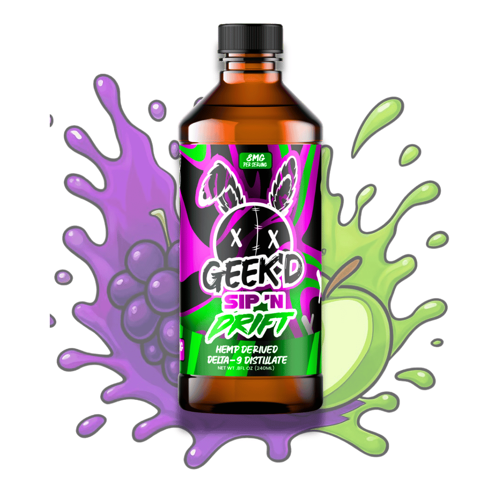 Geek'd Sip N Drift Delta-9 THC Syrup 800mg | 100 Servings