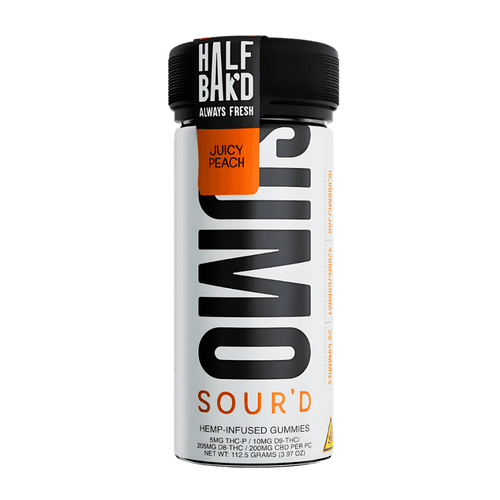 Half Bak’d SUMO Sour’d Juicy Peach Gummies Half Bak’d SUMO Sour’d Juicy Peach Gummies