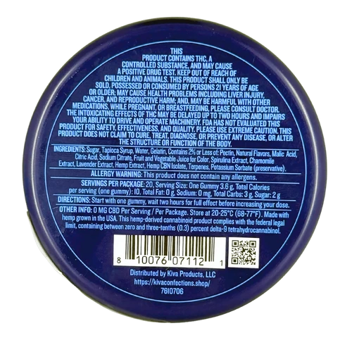 Camino 5mg THC 1mg CBN melatonin-free gummy