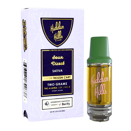 Hidden Hills 2g THC-A Delta-9 THC-B Vape Cartridge