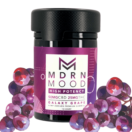 MDRN MOOD Galaxy Grape THC + CBD Gummies