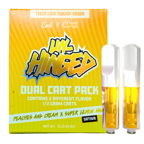 Peaches & Cream × Super Lemon Haze THCA vape cart