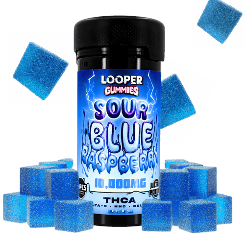Looper Ultra Potent Sour Blue Raspberry THC Gummies