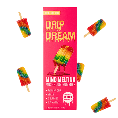 Drip Dream Rainbow Drip Extra-Strength Mushroom Gummies 5ct