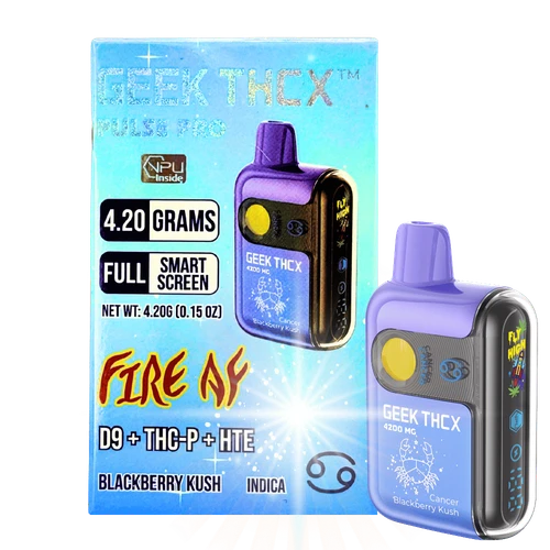 geek thcx pulse pro smart screen disposable vape 4200mg