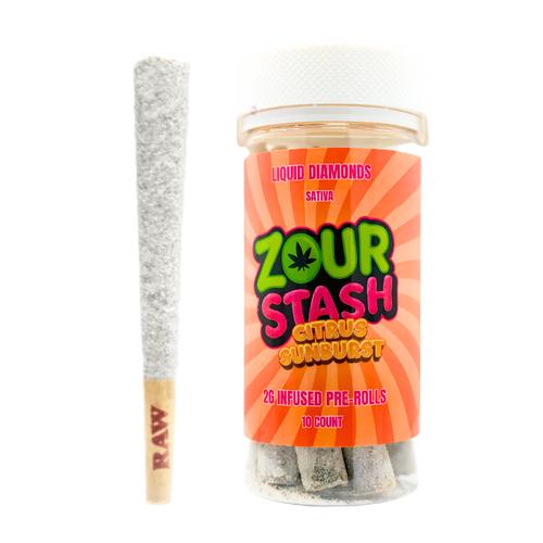 Zour Stash Citrus Sunburst indica 2g 10ct jar