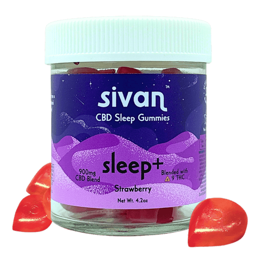 Sivan Sleep Gummies CBD CBN Delta-9 THC watermelon 900mg 30ct