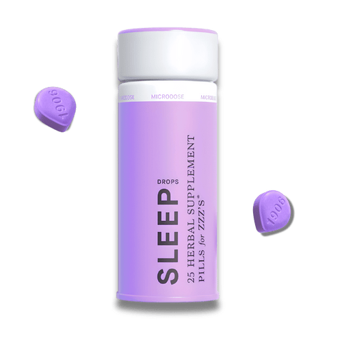 1906 Sleep Drops THC CBD CBN fast-acting sleep pills tin