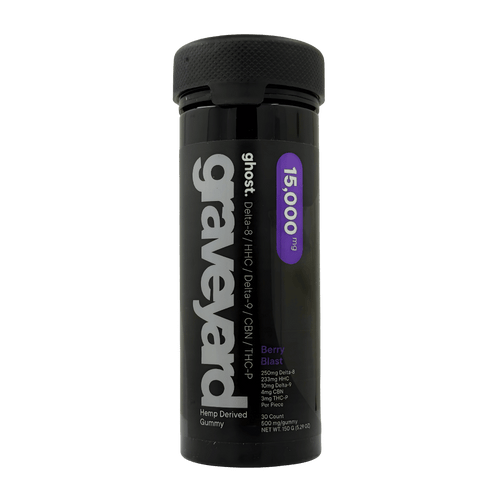 Ghost Hemp Graveyard Blend Gummies Berry Blast 30ct resealable jar