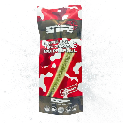 Snipe Super Exotic THCP Diamond Coated Preroll 2g