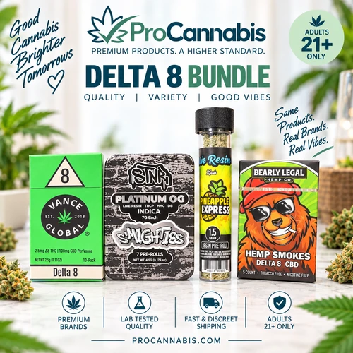 Delta 8 smokes variety pack with cigarettes, prerolls and hemp smokes