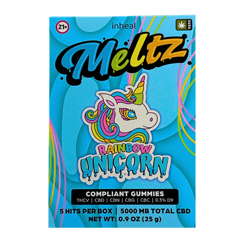 Inheal Meltz Rainbow Unicorn entourage gummies 5ct box