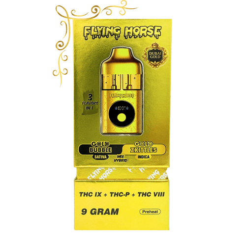 Dubai Gold 9g Gold Bubble Gold Zkittles disposable