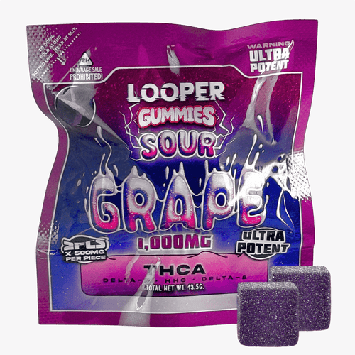 Looper Sour Grape Sampler 1,000mg THC 2-Pack