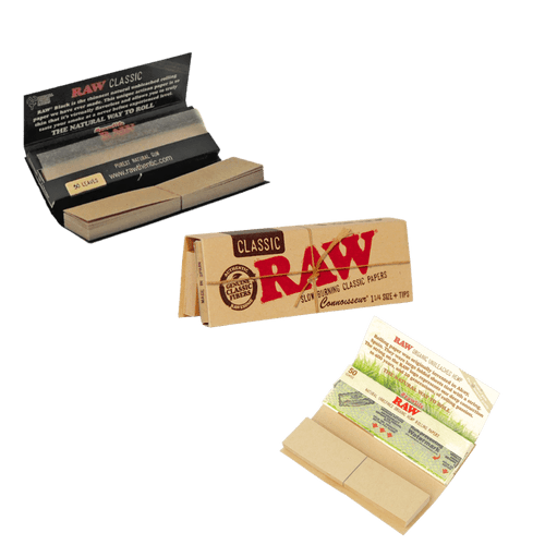 RAW 1¼ Connoisseur papers with filter tips
