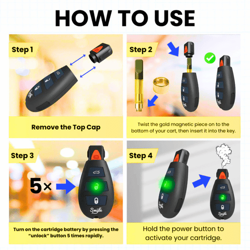 Penjamin Car Key battery clipped on keychain