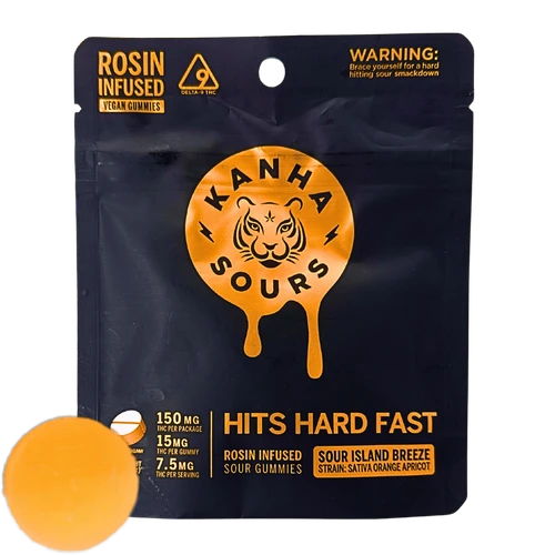 Kanha Rosin Sours Island Breeze Sativa gummies