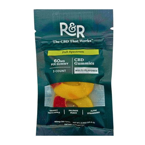R&R Meds full spectrum CBD gummies 3-pack