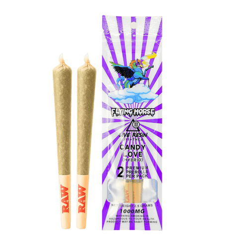 Flying Horse Candy Love hybrid live resin Delta 11 preroll