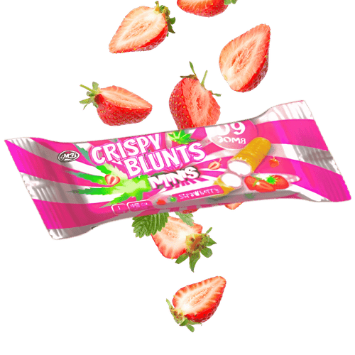 Crispy Blunts D9 Mini strawberry cream baklava edible 30mg