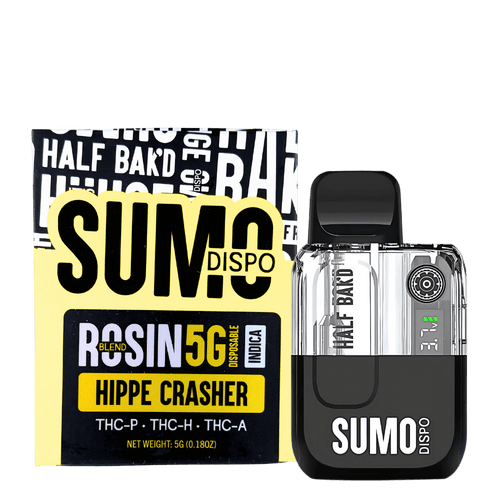 Half Bak'd Sumo Hippie Crasher indica 5g rosin disposable