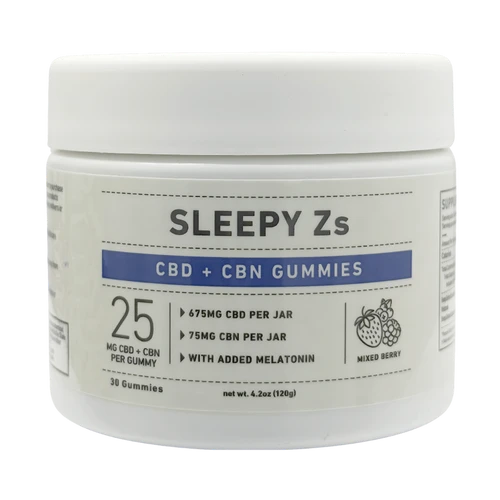 Sleepy Zs broad spectrum mixed berry sleep gummies