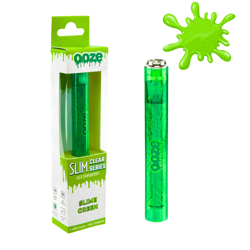 Ooze Slim Clear Green Transparent 510 Vape Battery