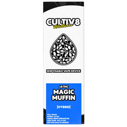 Cultiv8 Magic Muffin Delta-8 disposable vape hybrid